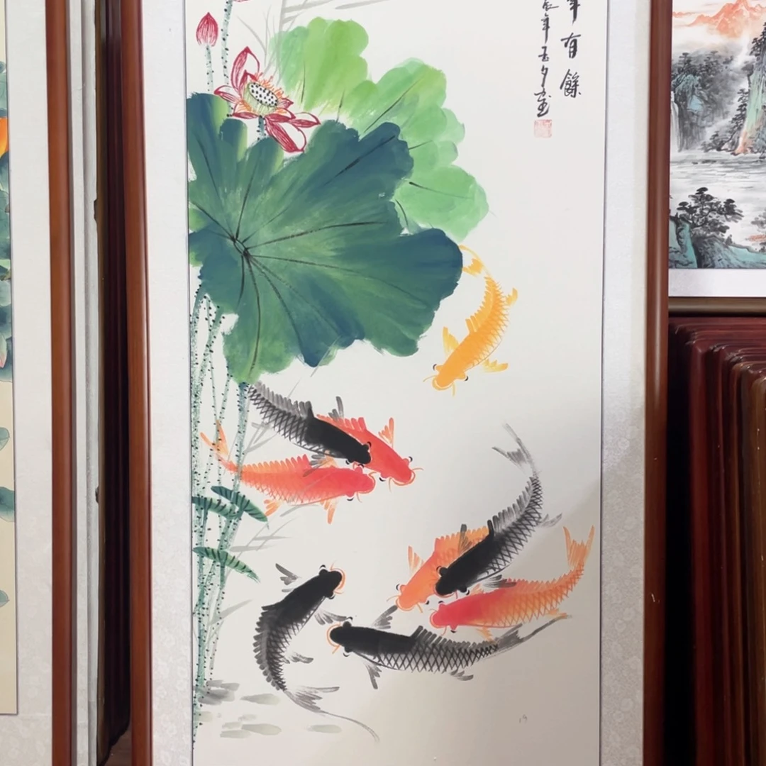 国画带框尺寸63*123厘米