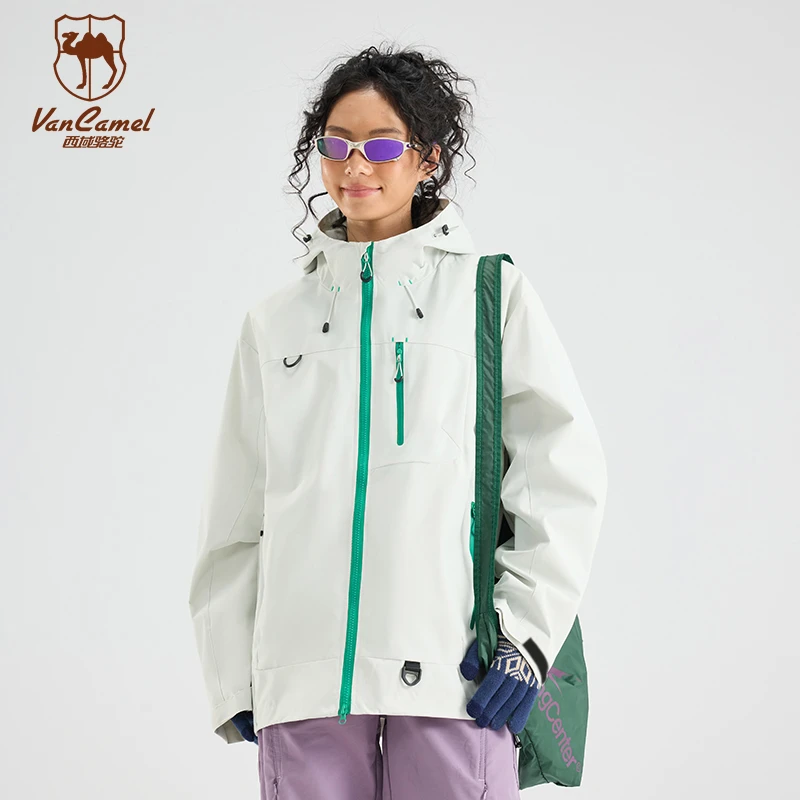 VANCAMEL/西域骆驼春季户外防风夹克潮流情侣休闲外套HNBC7870-DB
