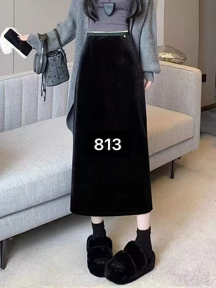 女士百搭半身裙813-A743****