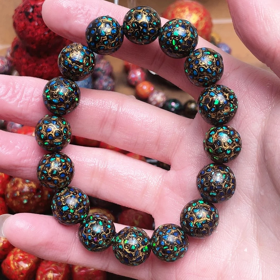 有**服手工制作大漆珠1.2满欧