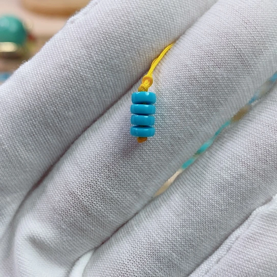 绿松石未镶嵌珠宝奇石4.7mm