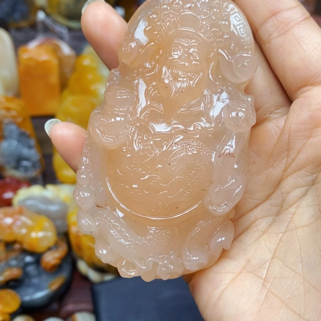 石英质玉（黄龙玉）颈饰未镶嵌