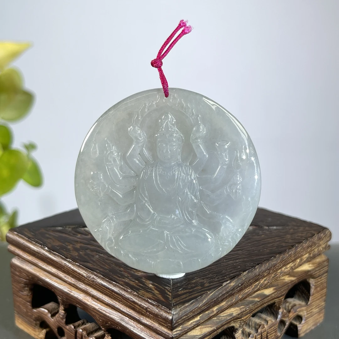 JCW13-61  天然缅甸货翡翠    千手观音