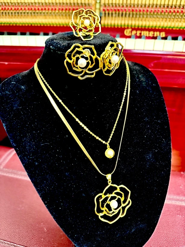 铜合金项链 少女风复古项链 1