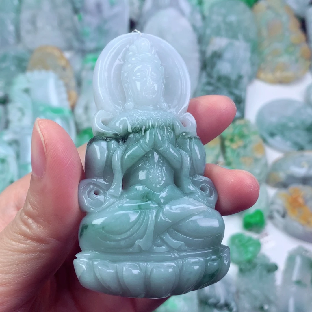 翡翠未镶嵌吊坠(不含链)