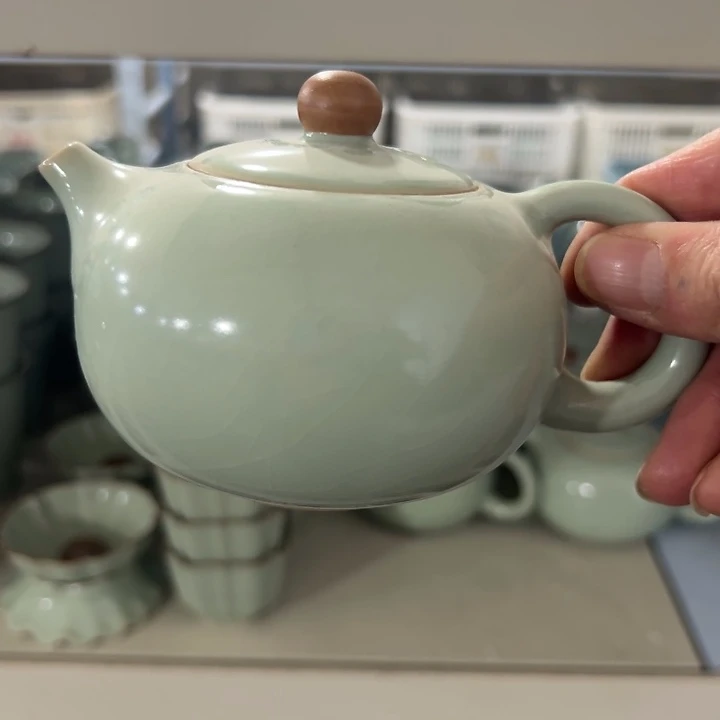 微瑕陶瓷茶壶茶杯家用