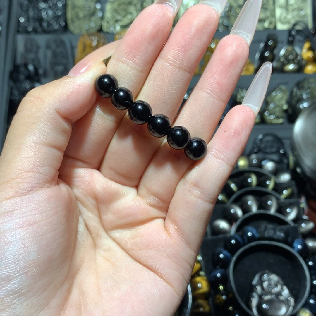 未镶嵌黑曜岩手串达****品