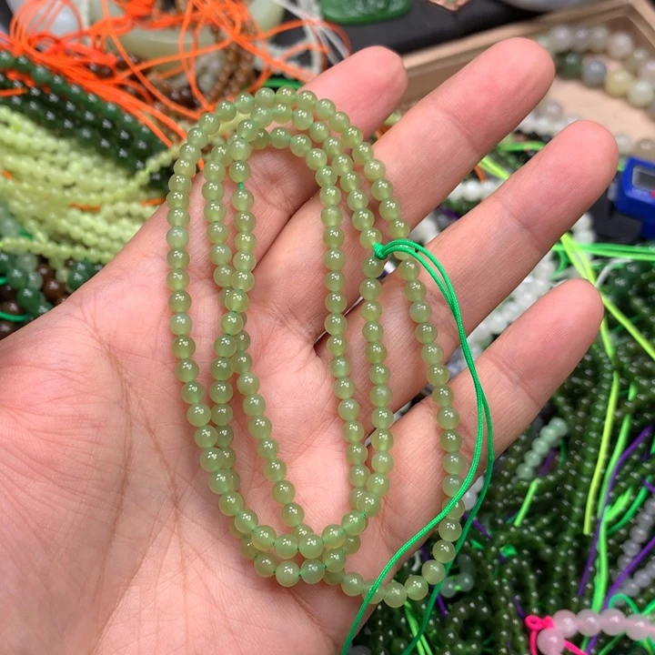 和田玉未镶嵌手链114