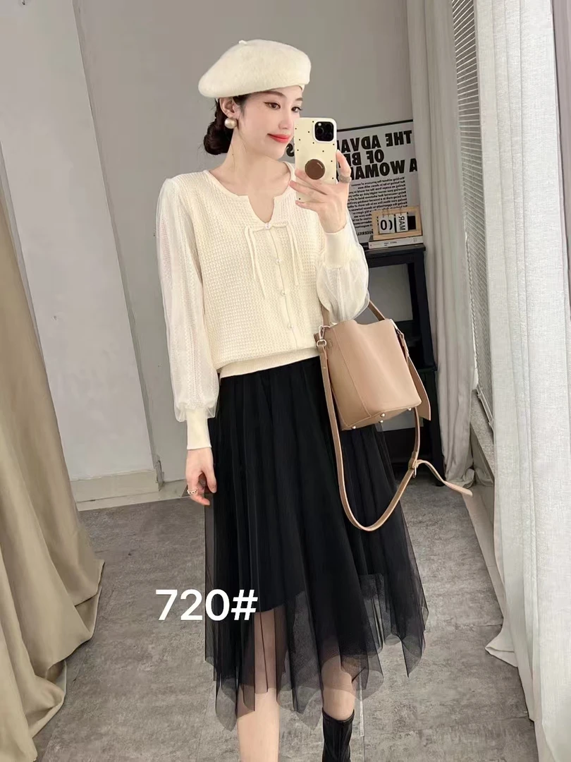 新疆包邮 国风小香风针织毛衣