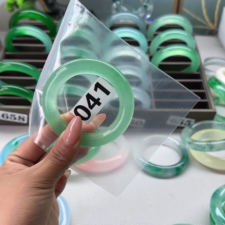 玉桃*?冰透果绿041