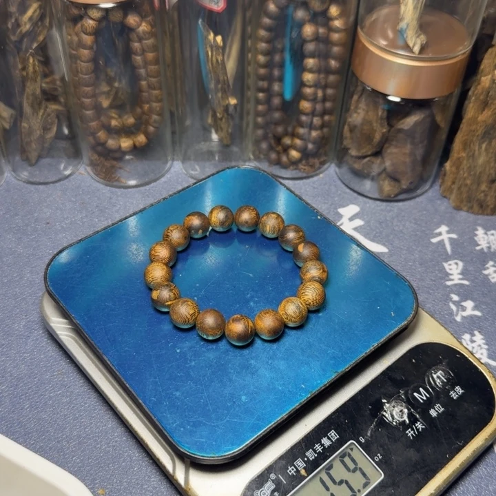 风***涌线香海南莺歌绿绿棋香脉老料圆珠15克