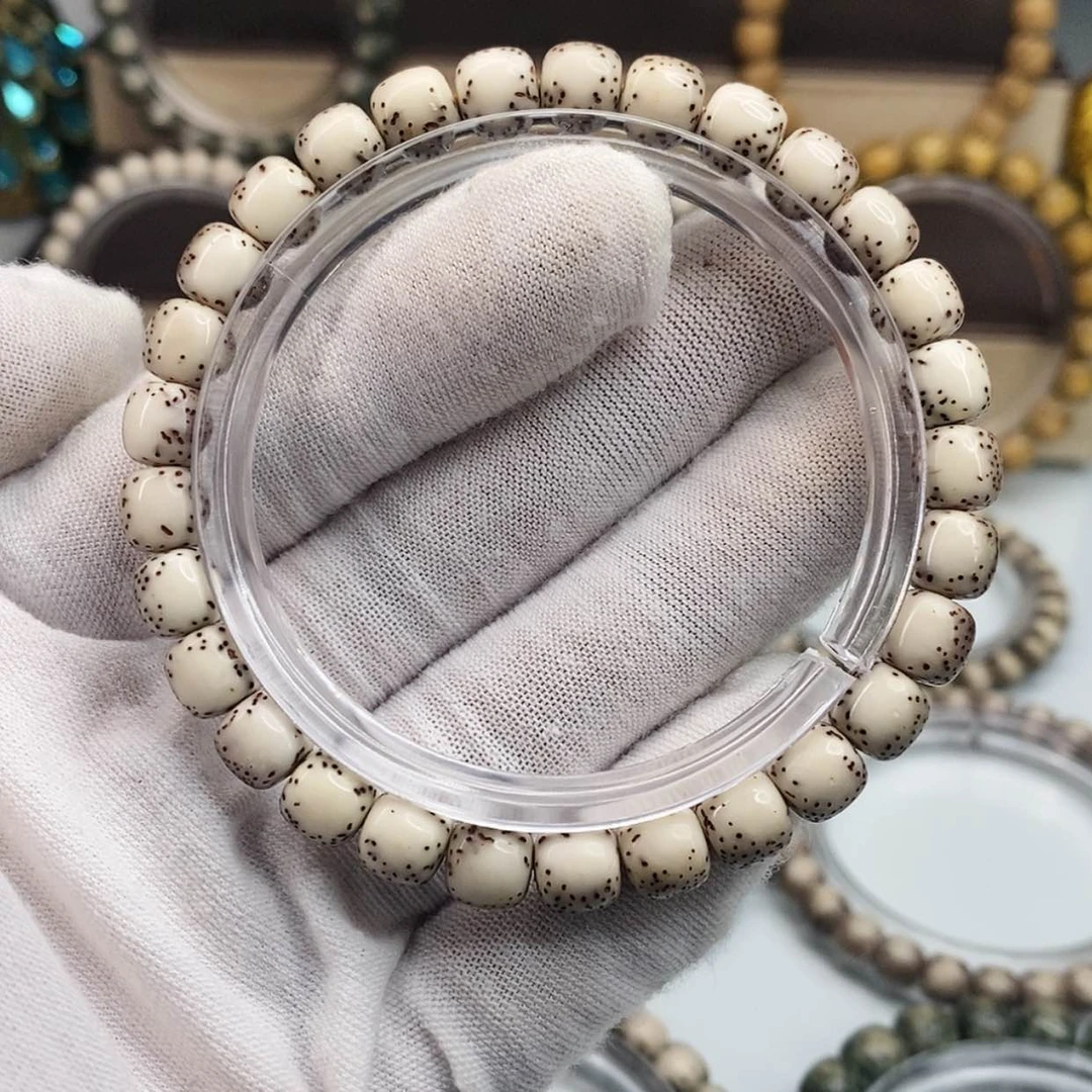 【闪购商品】星月菩提手串❦*予一物一图原生态同枝糯冰灰背河豚