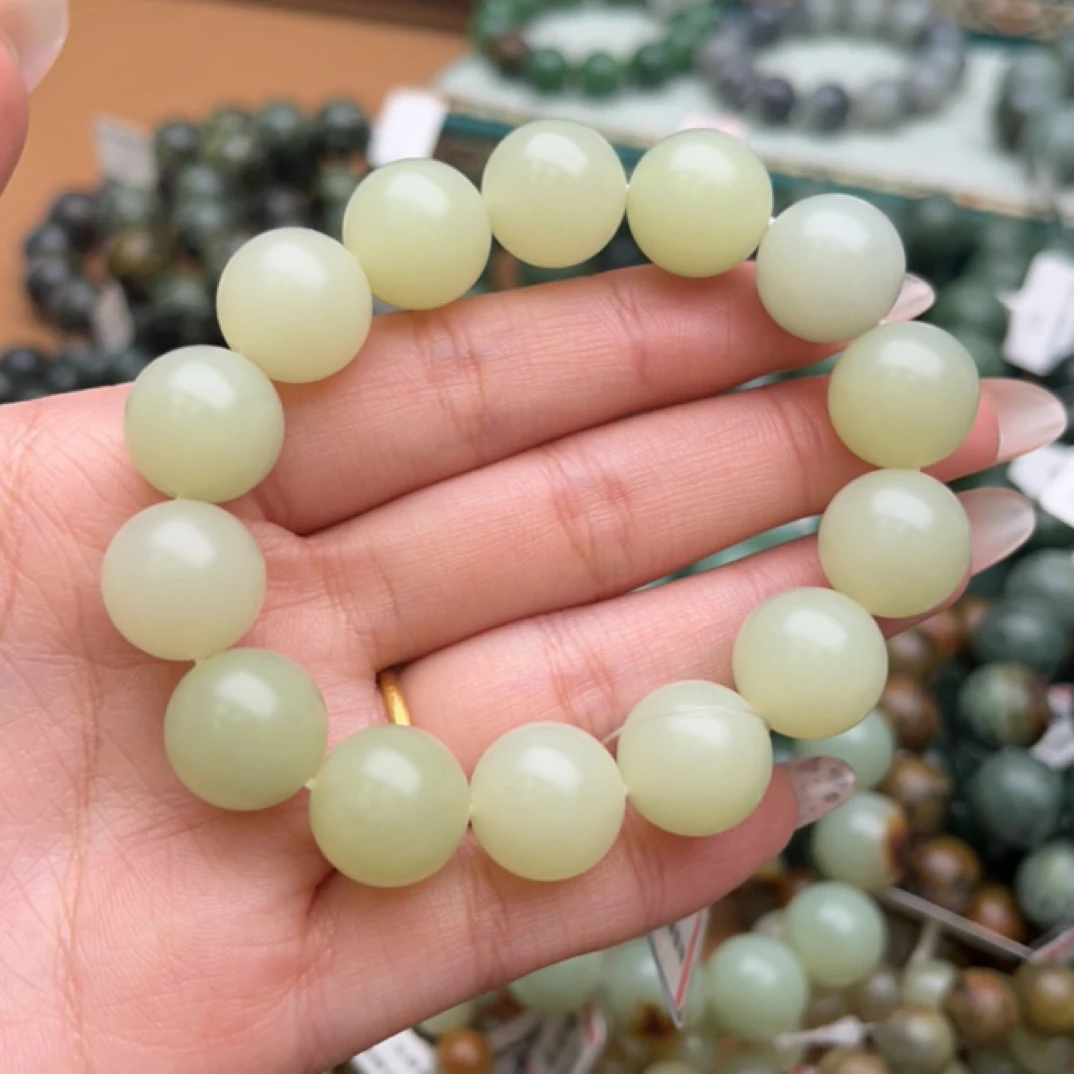 和田玉手串1221d拍一发一