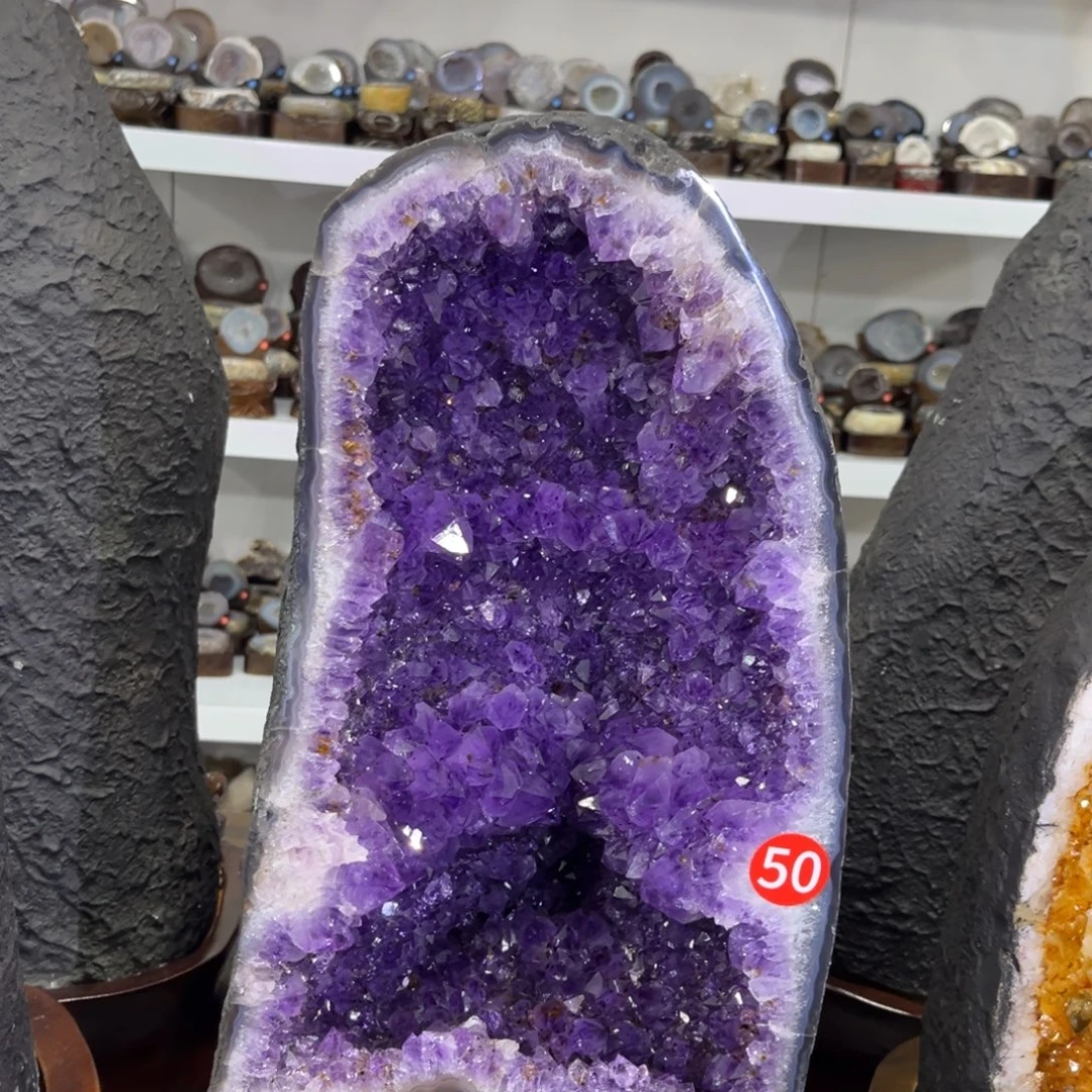 摆件紫晶未镶嵌水晶