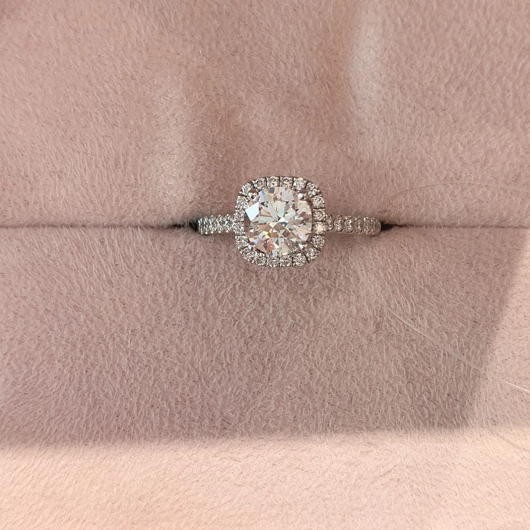 又***了实验室培育钻石铂Pt950镶嵌11