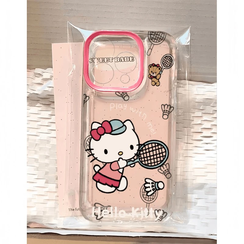 羽毛球拍适用苹果15PROMAX手机壳iPhone14软壳13可爱12防摔11透明
