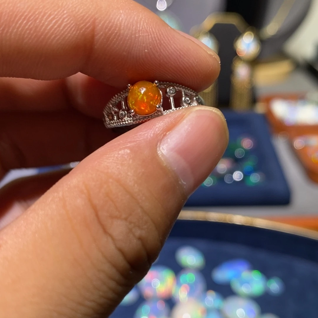 欧泊合金欧泊戒指