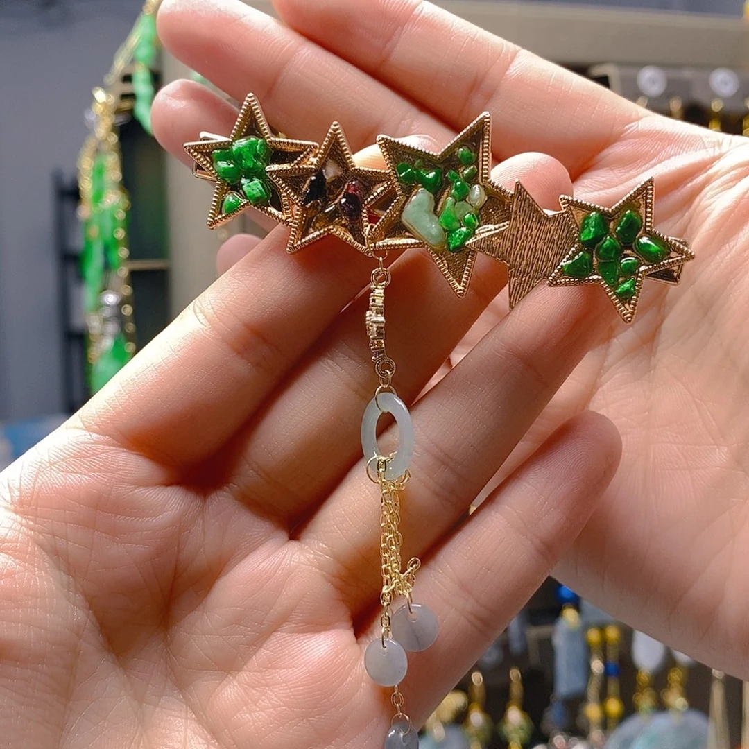 未镶嵌翡翠耳饰翡翠