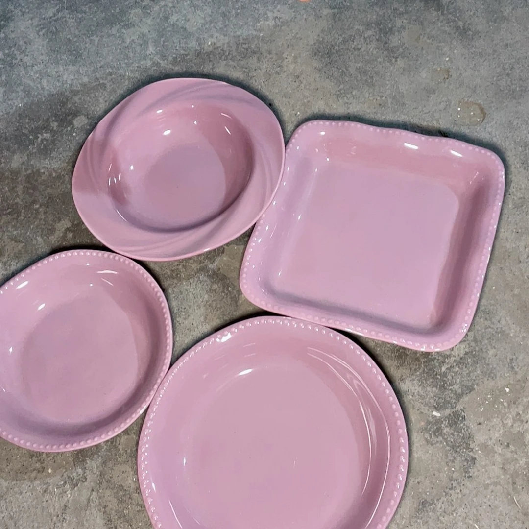 瓷片微瑕陶瓷餐具家用4个