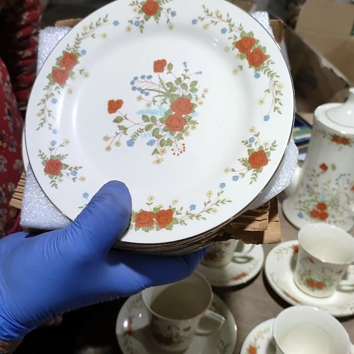 摆件X****安陶瓷盘子碗啥都有6个