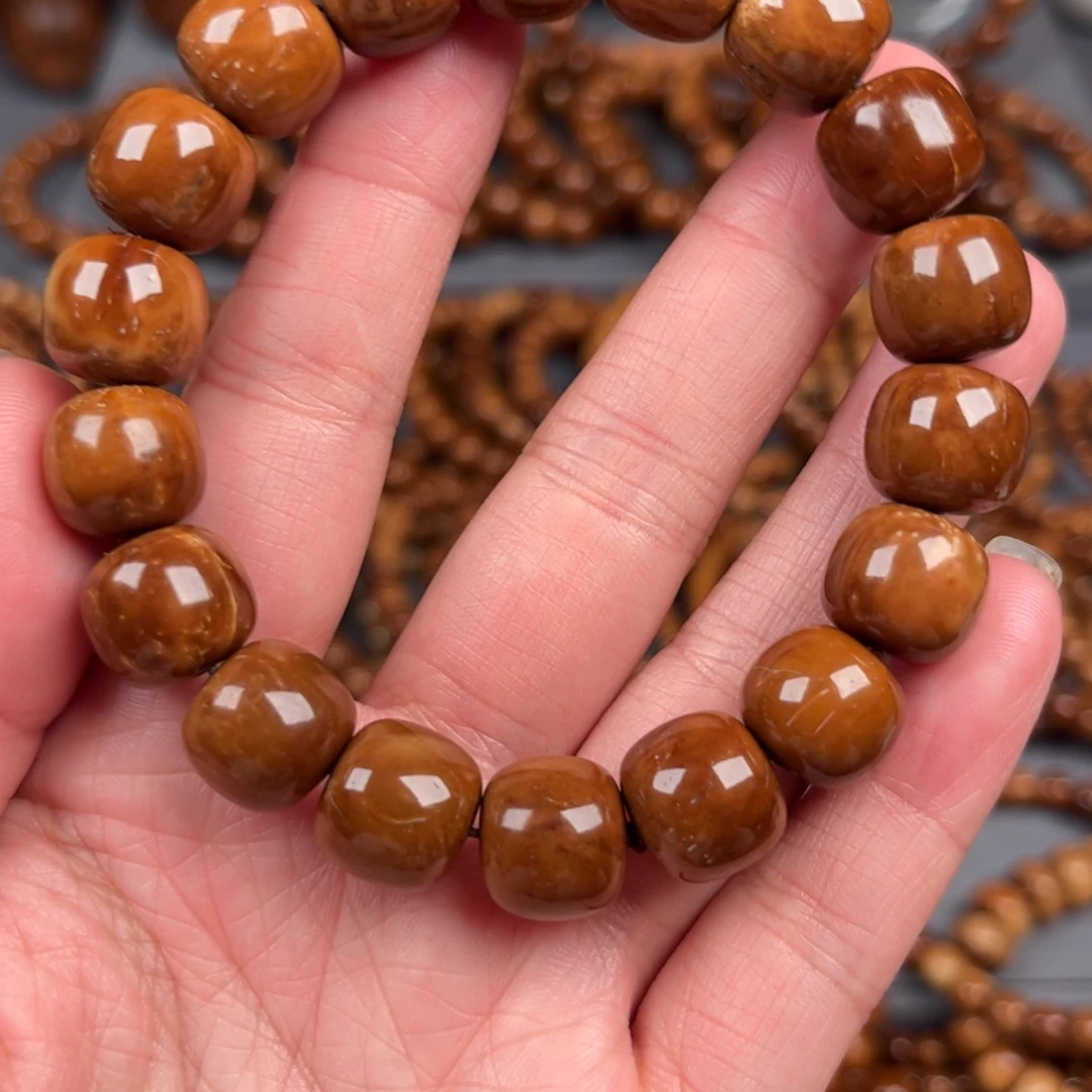 果皮12*13老型手串瑕疵有冰裂不退不换