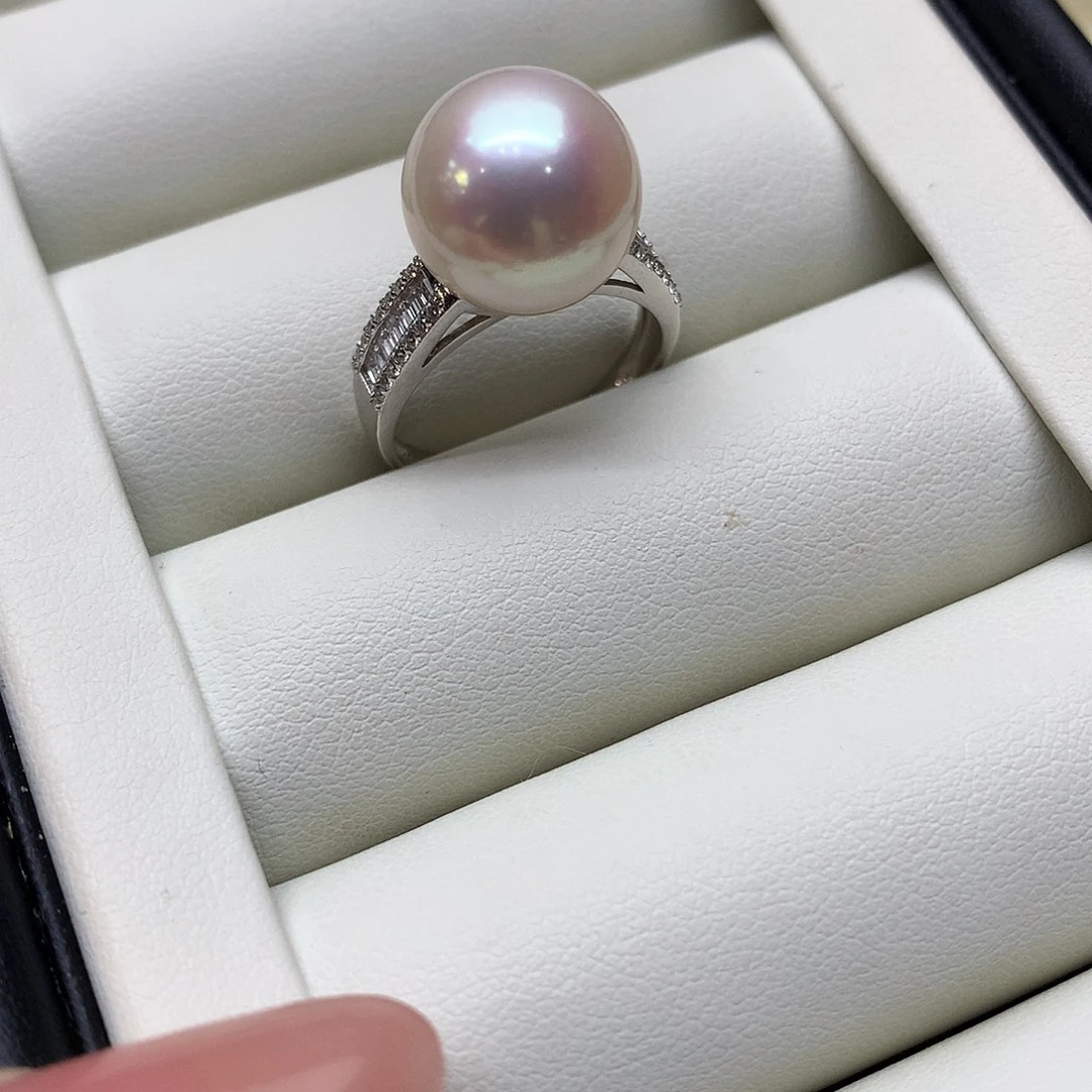 戒指淡水珍珠银S925镶嵌