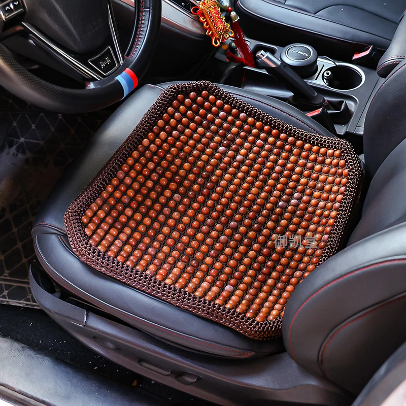 夏天来临亏本清货2025年夏季新款汽车坐垫缅甸花梨木珠凉垫