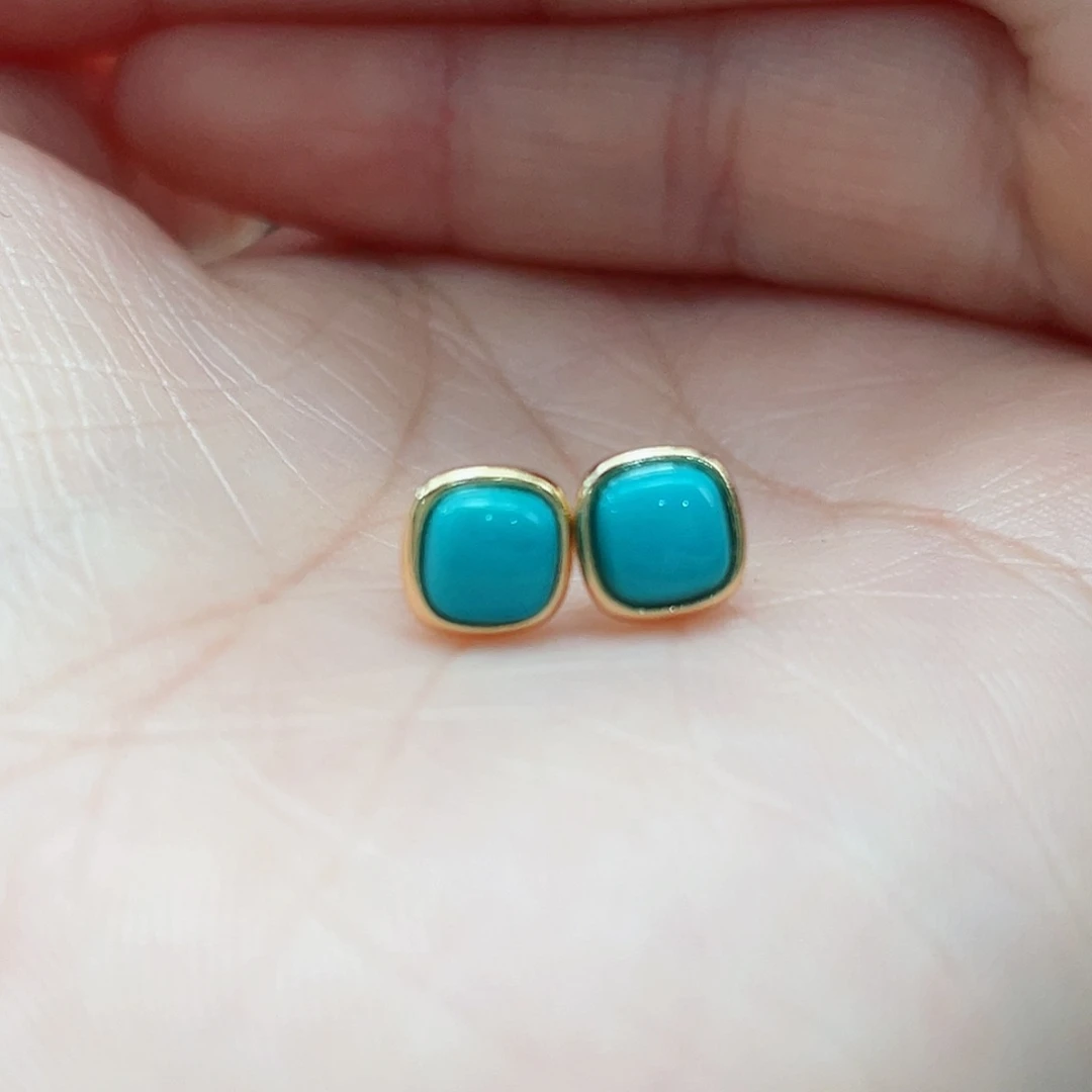 绿松石颈饰银S925镶嵌