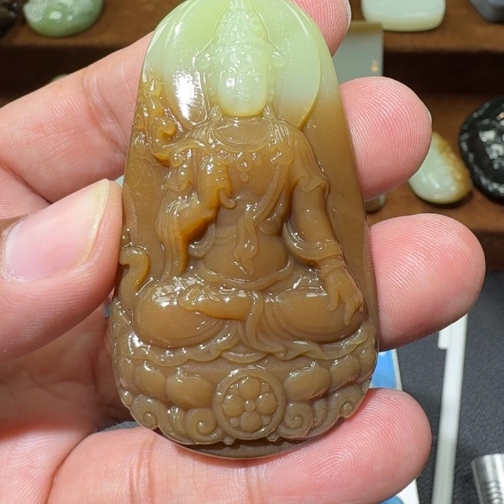 和田玉未镶嵌挂件