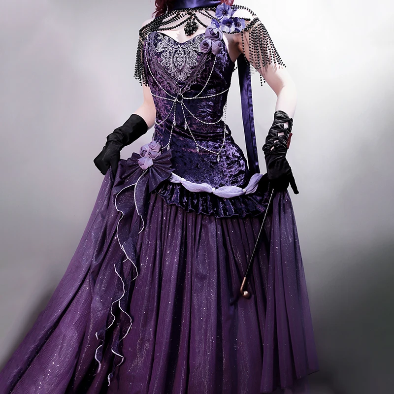 月夜熊【神秘夜曲】暗黑洛丽塔女Lolita舞台衬裙连衣裙可爱甜美7180