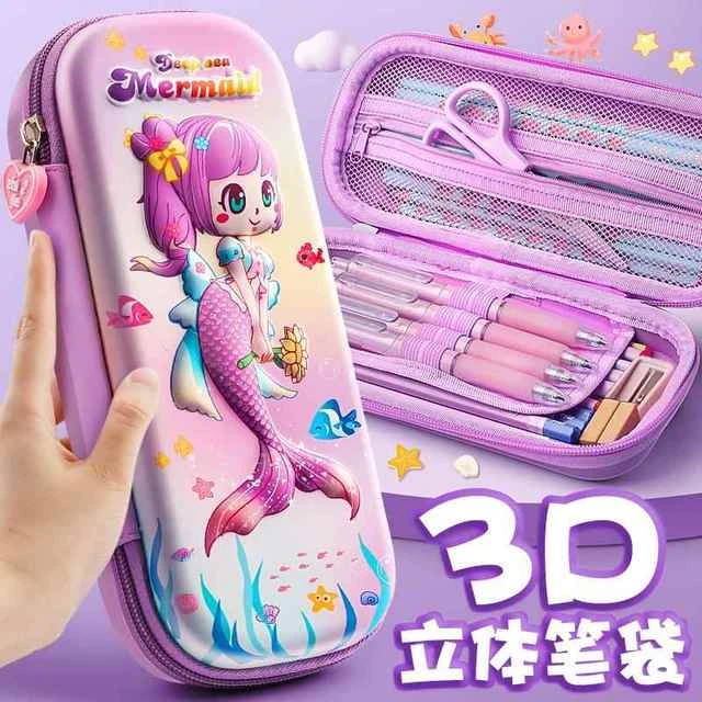 文具盒女孩铅笔盒笔袋女小学生用一年级笔盒女孩版卡通可爱