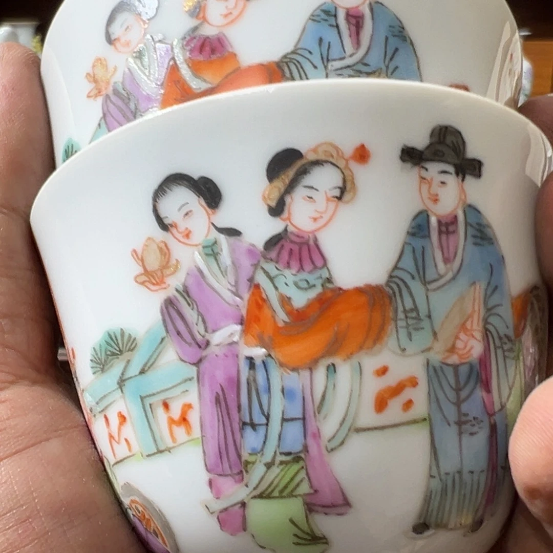 旧***光瓷片瓷器摆件、茶室雅器