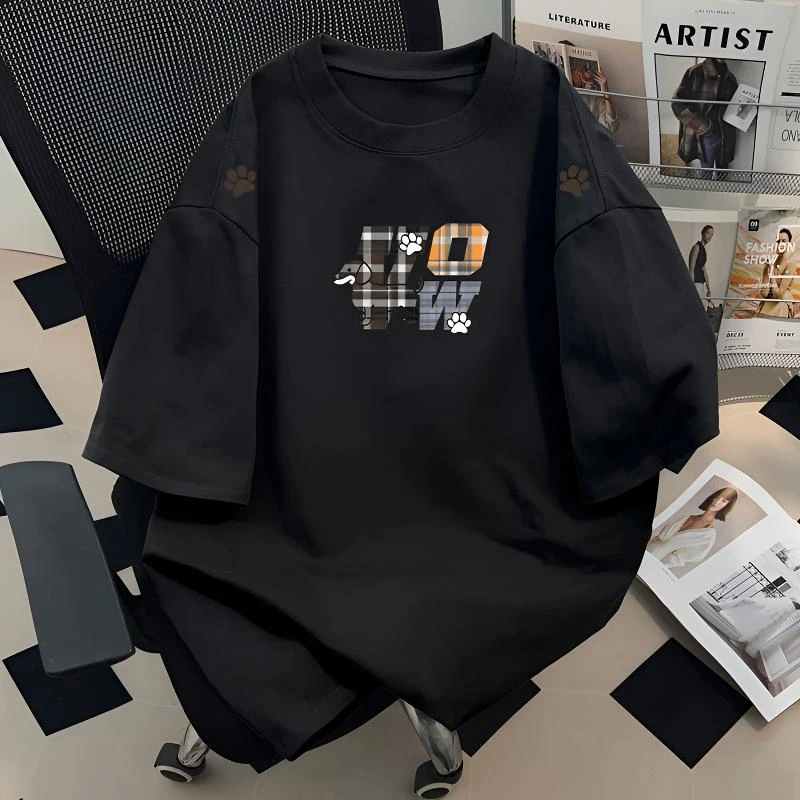 jtrt潮牌美式创意小众趣味设计夏季纯棉短袖t恤男女宽松圆领上衣