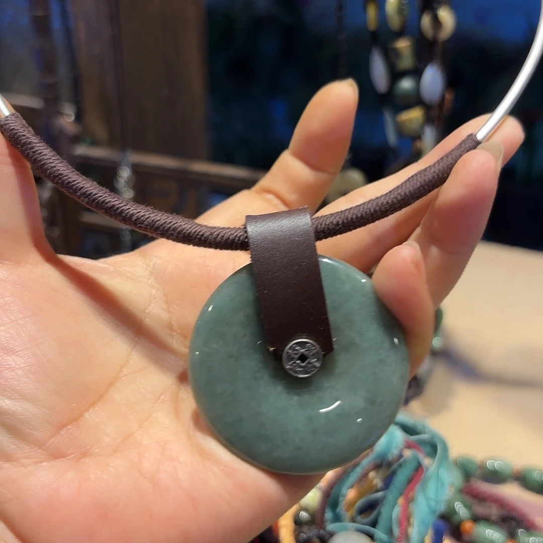 翡翠未镶嵌颈饰原创