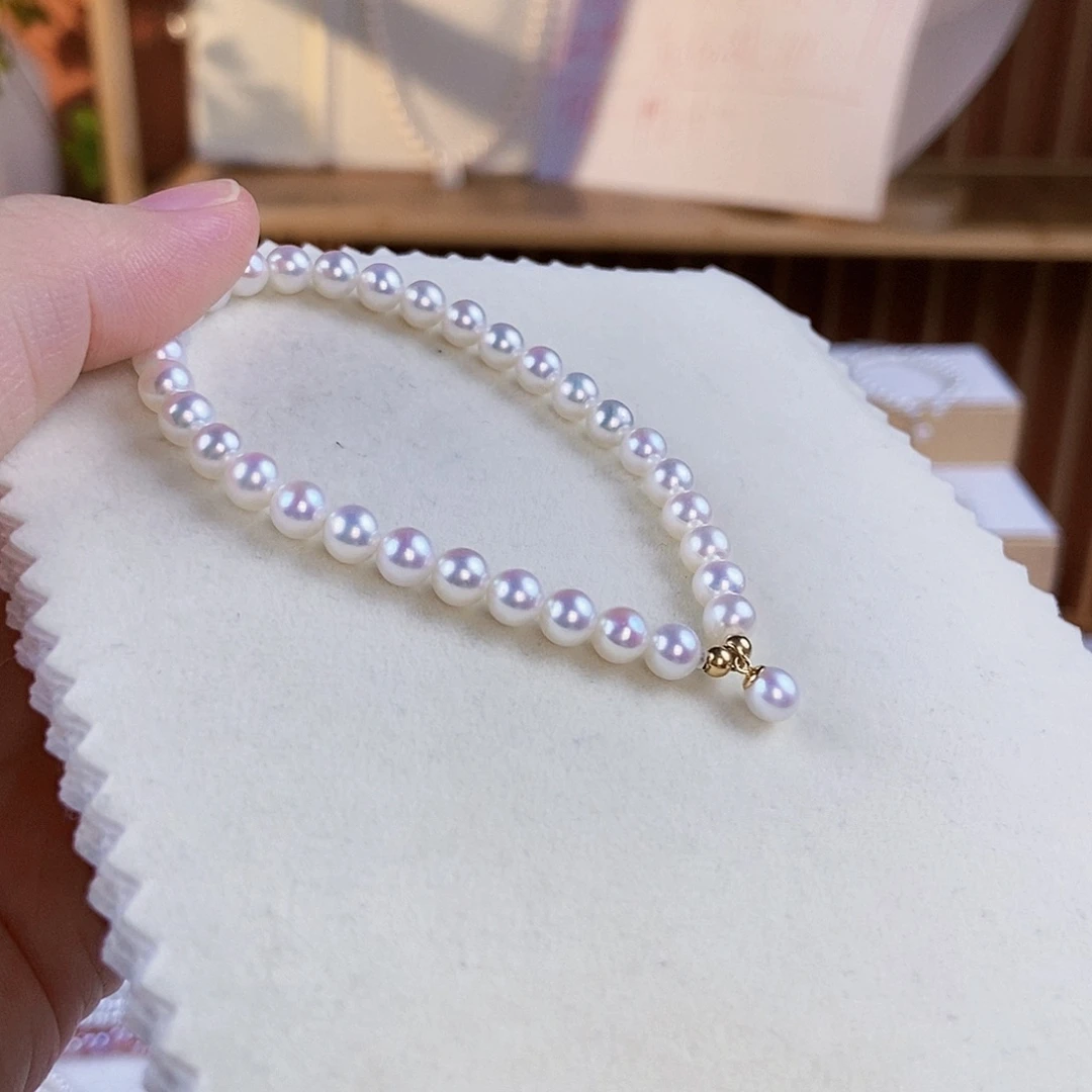 淡水珍珠手绳银S925镶嵌