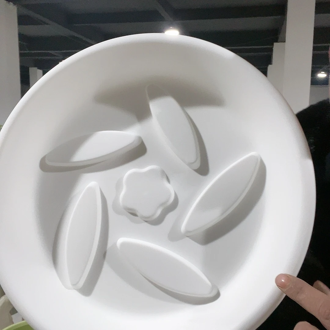 树脂7号白圆托盘4个