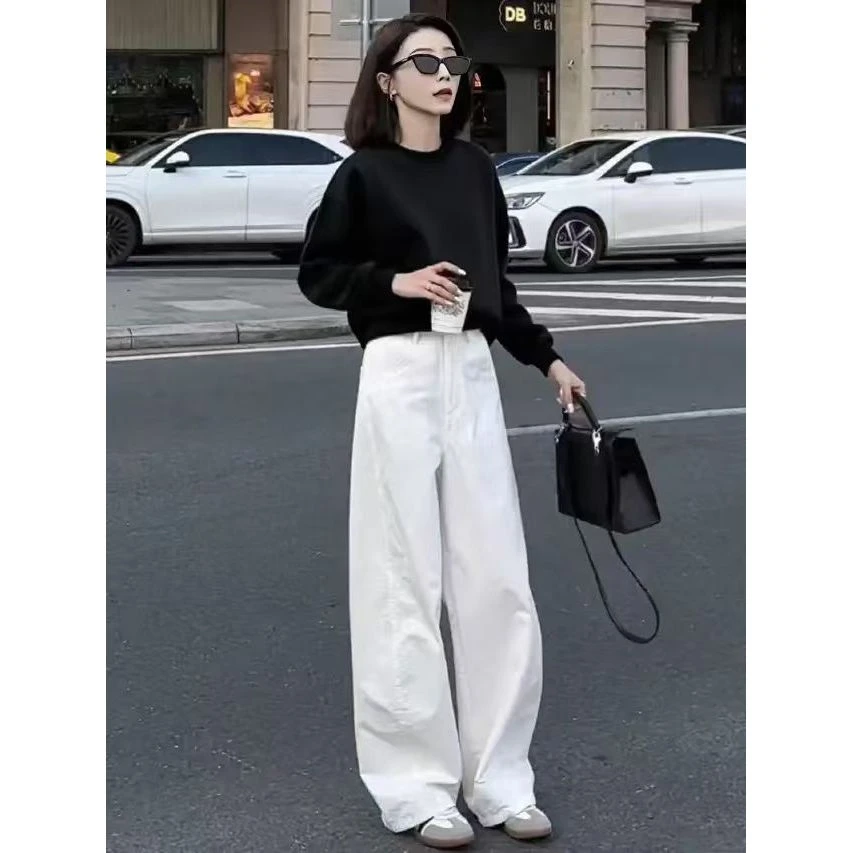 早秋穿搭一整套盐系炸街时尚高级感小洋装独特漂亮休闲卫衣套装裤