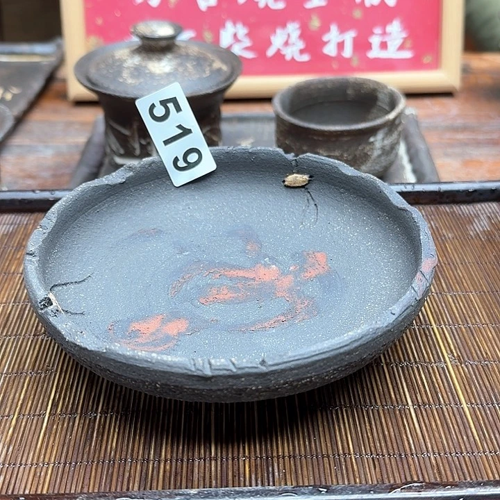 纯手工制作粗陶茶具