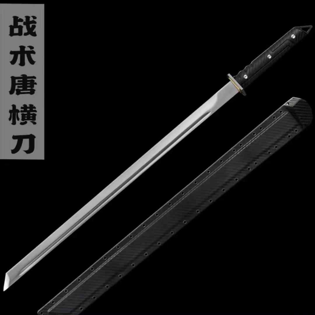 【战术唐刀】现代风格K鞒一体轨道钢高硬度适合户外车载把玩未开刃