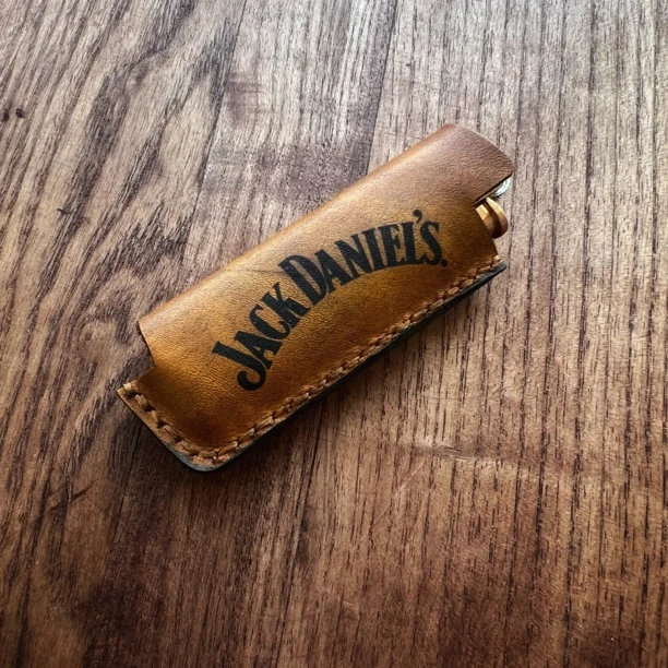 cricket草蜢防风打火机皮套砂轮金属铁火机外壳头层牛皮手工制作