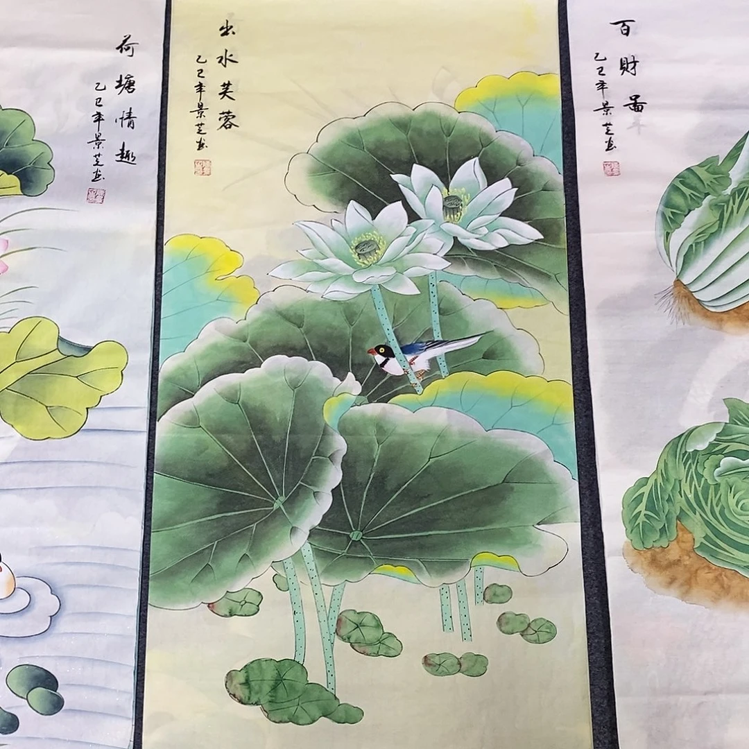 国画尺寸100✖️50三尺工笔手绘画