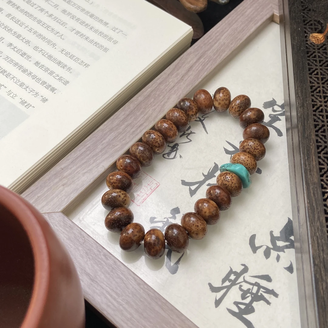 9/13苹果珠手串 大年份陈籽虎皮老料 高油高瓷 月朗星稀小细星