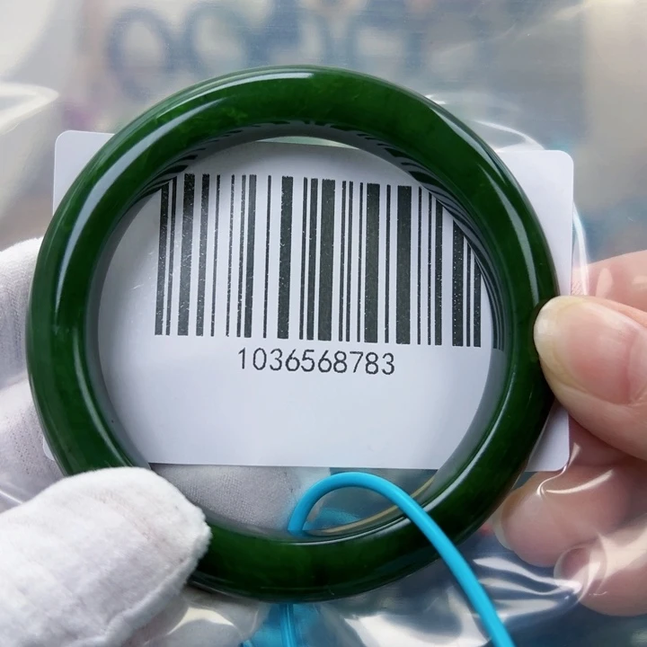 和田玉未镶嵌手镯微瑕5859