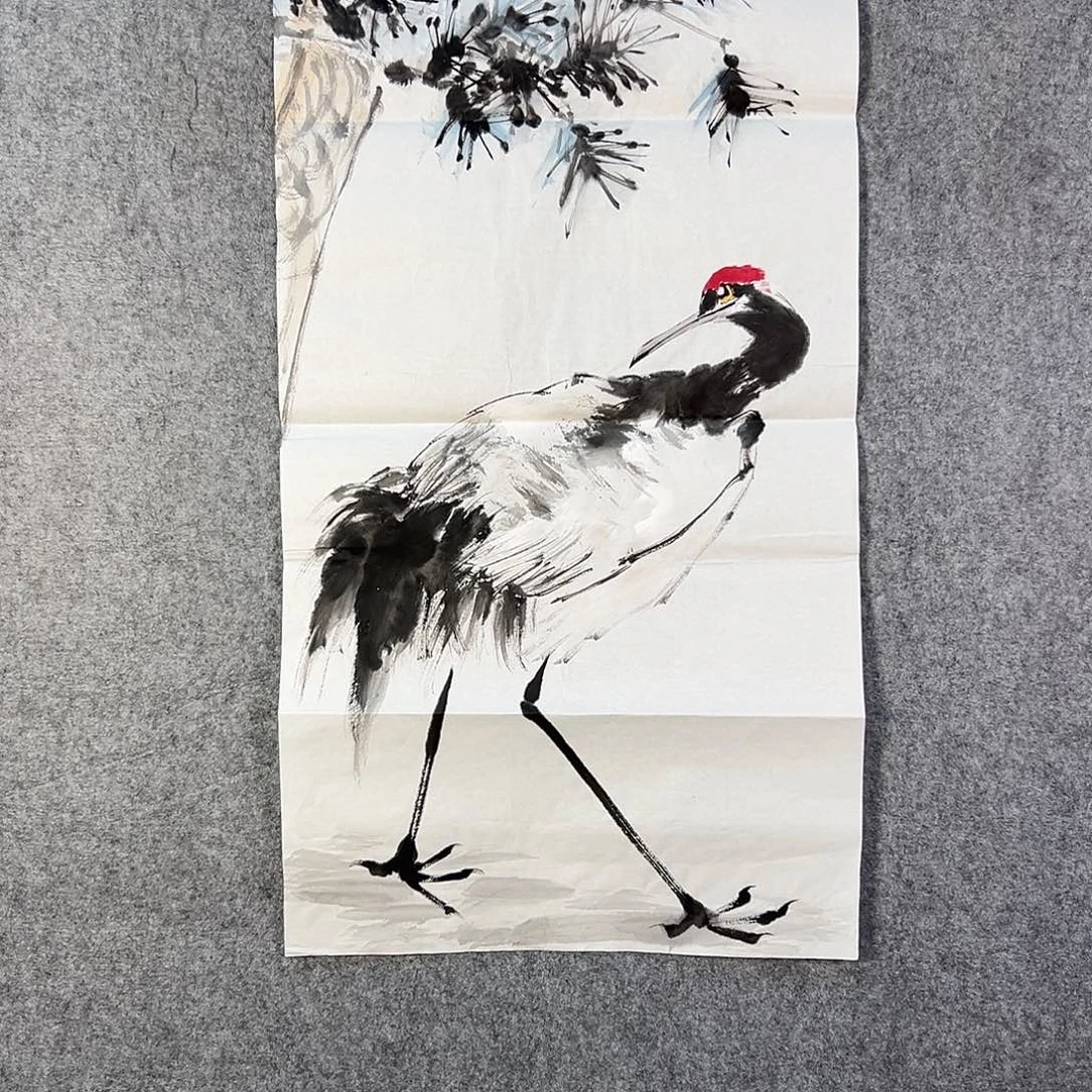 国画227 花鸟在此处飞翔也不太