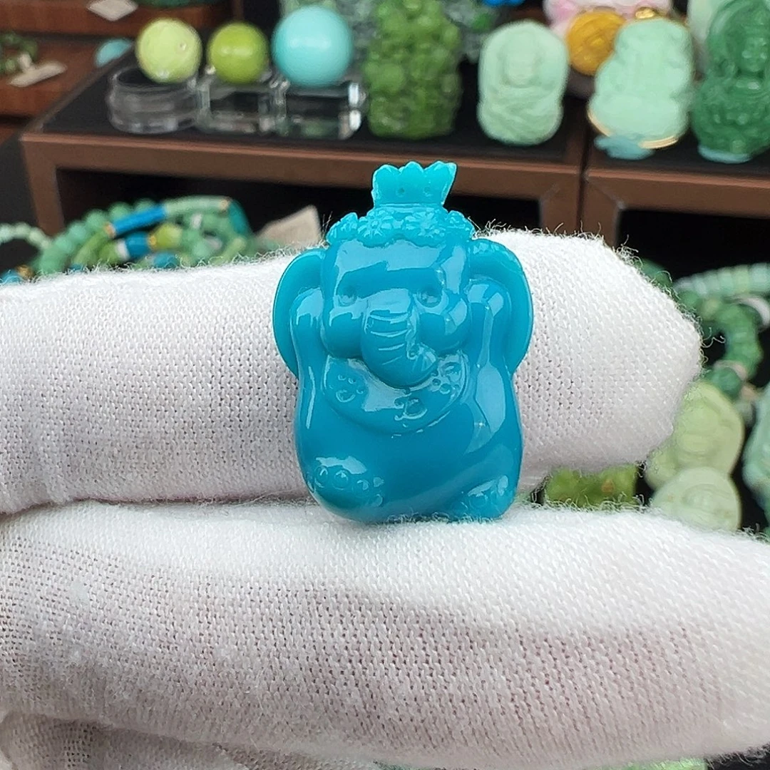 绿松石未镶嵌绿松石主播璐璐