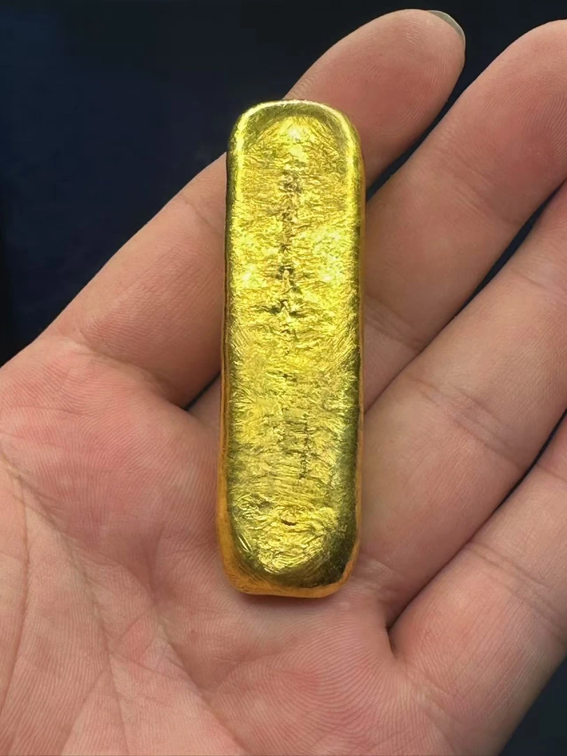 高仿黄金仿金金条火烧不变色可倒模的招财摆件