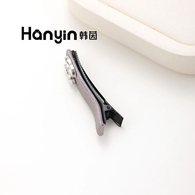 高定名媛千金气质小香风双C鸭嘴夹发卡一字夹