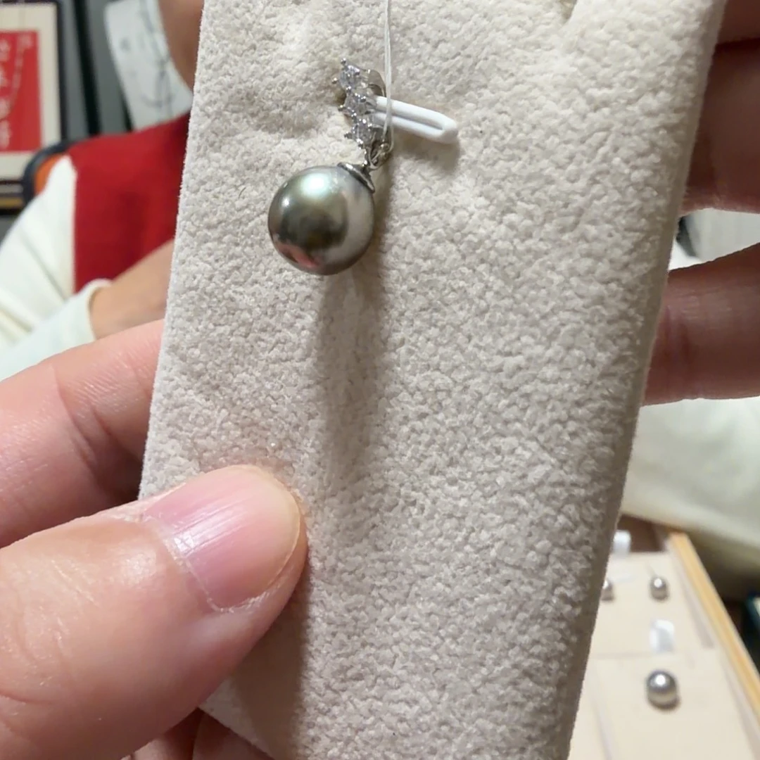 海水珍珠吊坠(不含链)银S925镶嵌