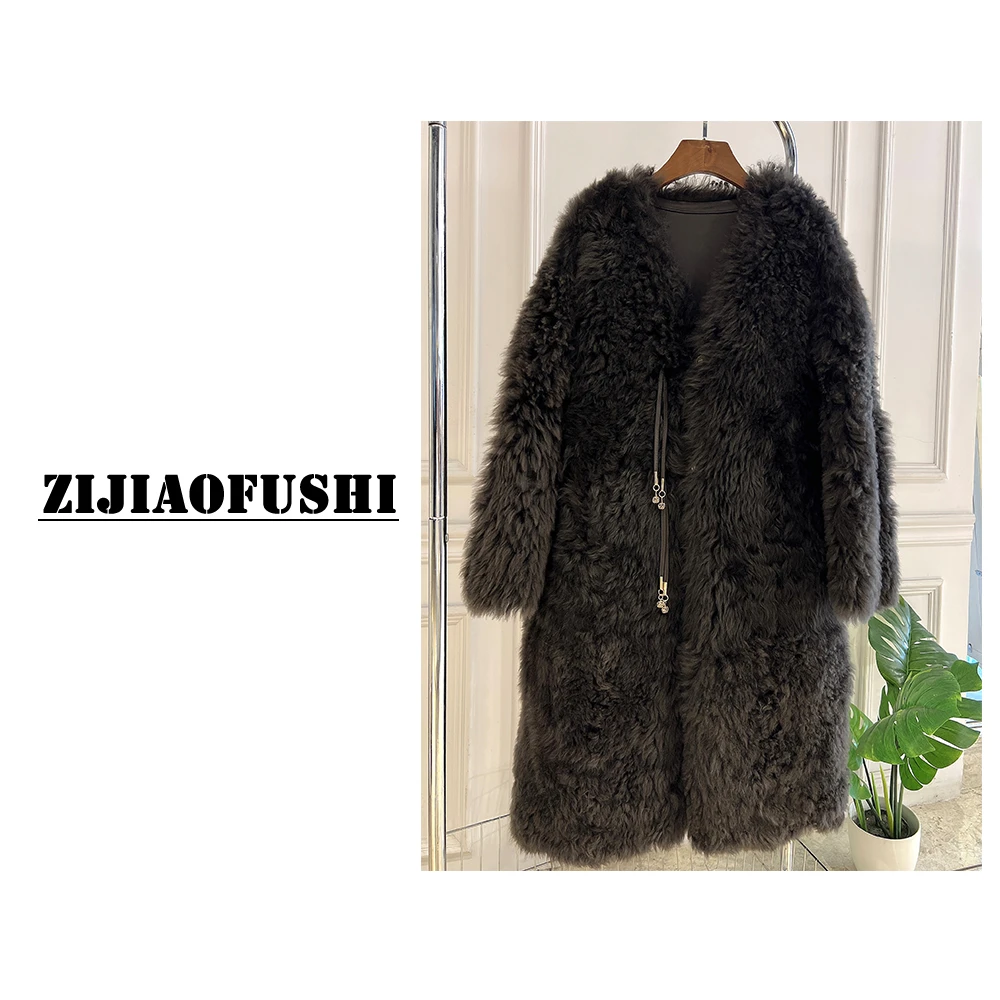 托斯卡纳真皮皮毛一体经典百搭皮草外套ZYSS-9152