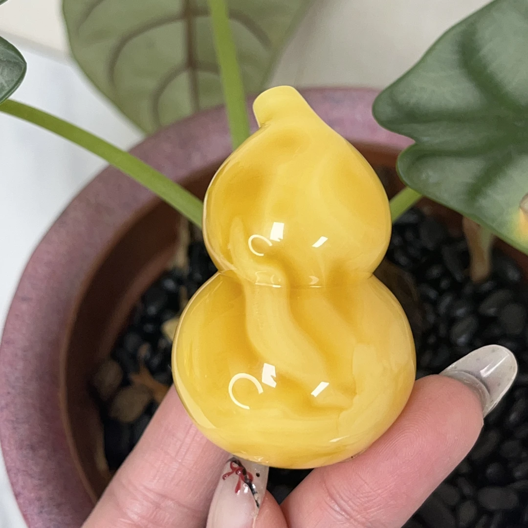 天然原矿无优化无烤色无补胶无煮蜜无辐照蜜蜡葫芦吊坠（1202）